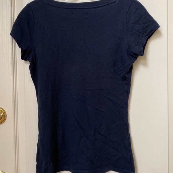 Hollister navy blue v-neck short sleeve tee - Picture 3 of 4